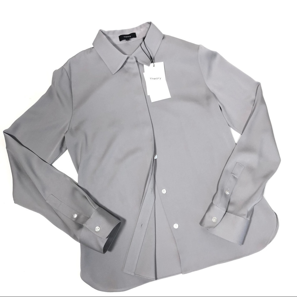 THEORY silk blouse M